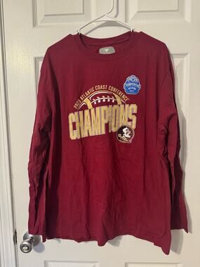 Fanatics Florida State 2023 ACC Championship Champion Shirt Sz XL Seminoles FSU